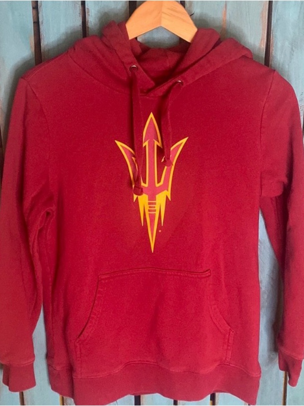 Fanatics Arizona State Sun Devils red hoodie sweatshirt size medium